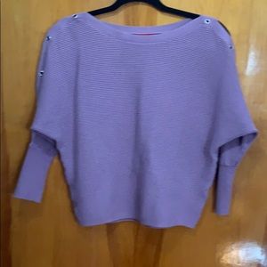 Crew Neck Purple Sweater